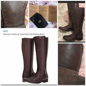 Frye Melissa Stud Riding Boots sz 8.5